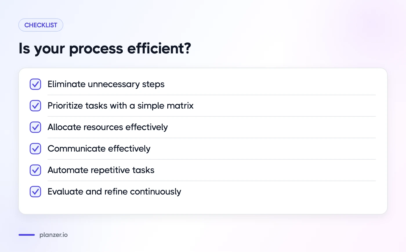 8 Common Project Management Problems (With Solutions) Checklist for improving the efficiency of your project management process