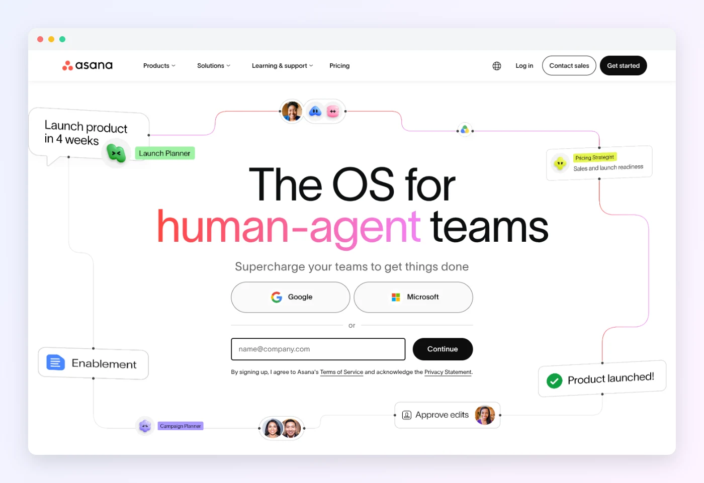 How To Create A Weekly Plan That Works For You Asana homepage in October 2026
