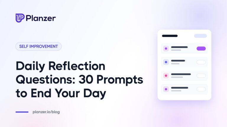 Daily Reflection Questions: 30 Prompts to End Your Day