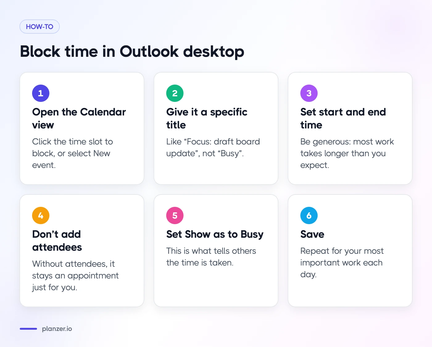 How to Time Block in Outlook Calendar Six steps to create a Busy time block in Outlook desktop without inviting anyone