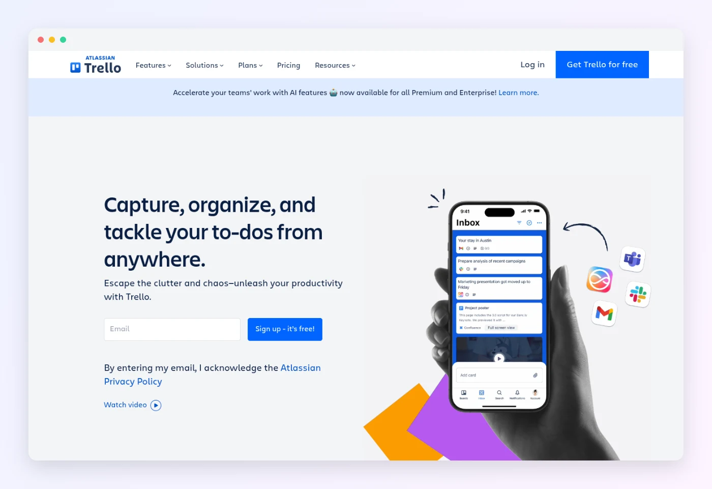 How To Create A Weekly Plan That Works For You Trello homepage in October 2026